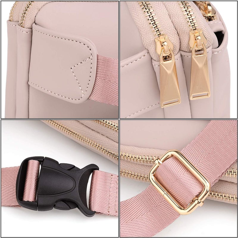 UTO Fanny Pack for Women Crossbody Trendy Fashion Belt Purse Chest Waist Hip Bumbag for Outdoor Shopping Travel Hiking - Image 4